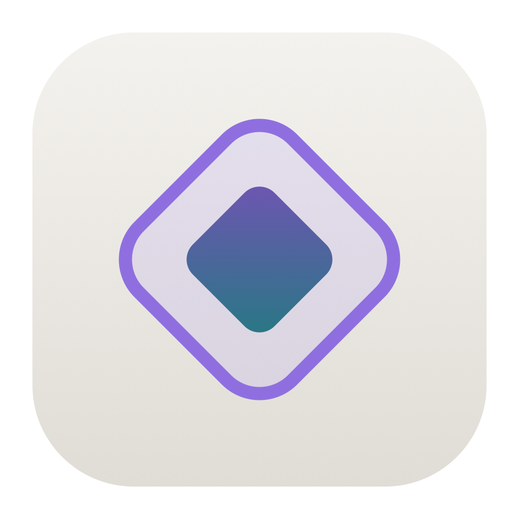 Pick 42 logo: a violet diamond mark
