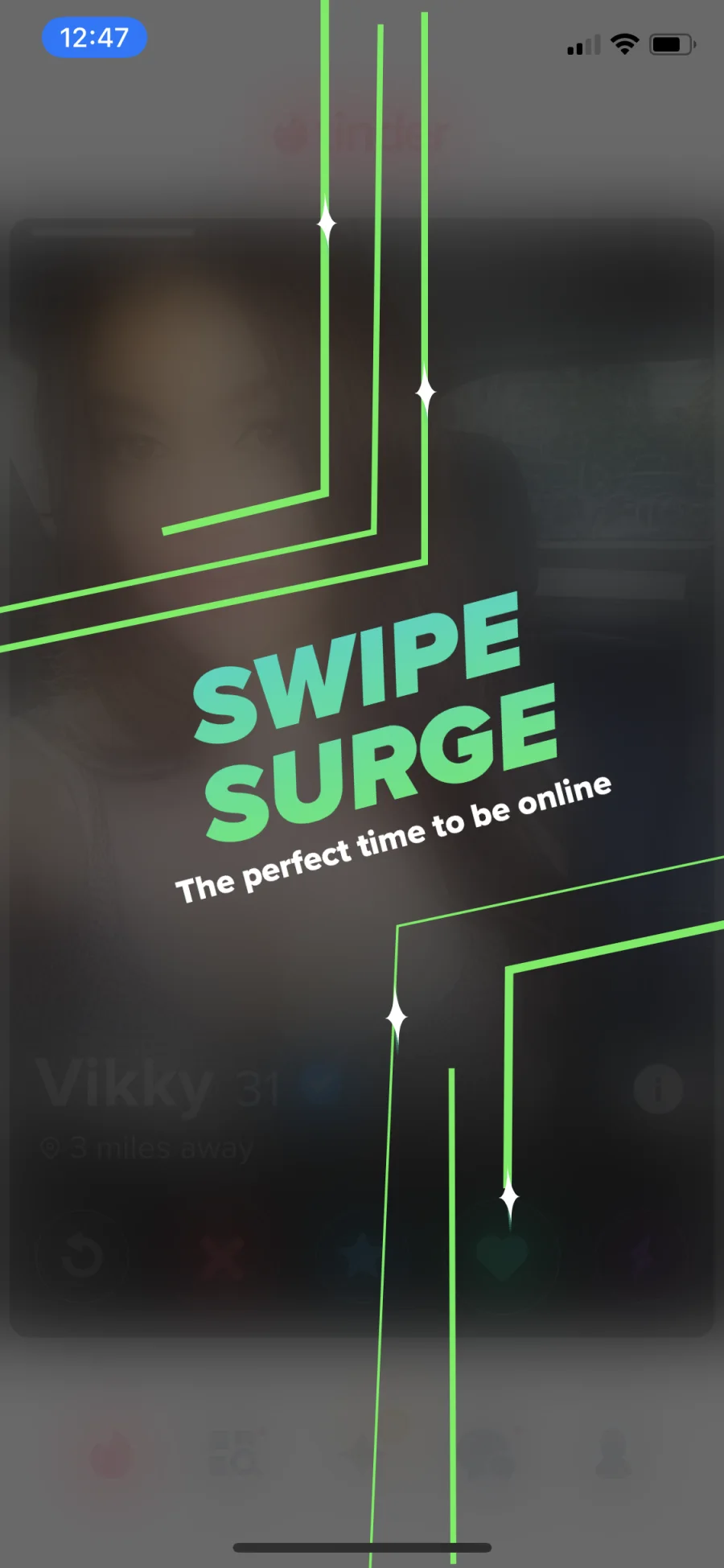 Swipe Surge opening screen